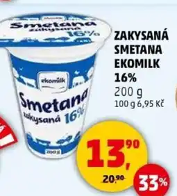 Penny Market Zakysaná smetana ekomilk 16% nabídka