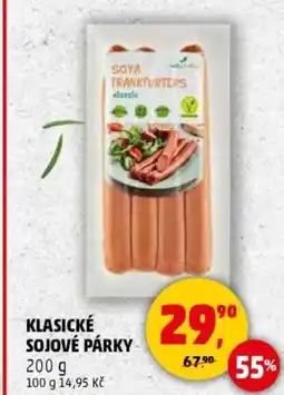 Penny Market Klasické sojové párky nabídka