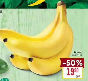 Billa Banán volný, 1 kg nabídka