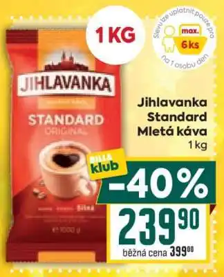 Jihlavanka Standard mletá káva