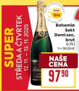 Billa Bohemia Sekt Demi sec, Brut nabídka