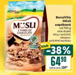 Billa BonaVita Müsli zapékané nabídka
