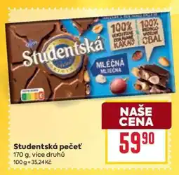 Billa Studentská pečeť nabídka