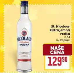 Billa St. Nicolaus Extra jemná vodka nabídka
