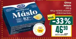 Billa Olma Máslo 250 g nabídka