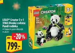 Albert LEGO Creator 3 v 1 31165 Divoká zvířata: Pandí rodinka nabídka