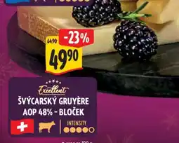 Albert Švýcarský Gruyére AOP 48% bloček nabídka