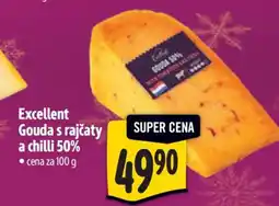 Albert Excellent Gouda s rajčaty a chilli 50% nabídka