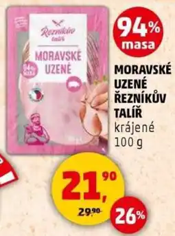 Penny Market Moravské uzené řezníkův talíř nabídka