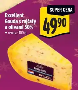 Albert Excellent Gouda s rajčaty a olivami 50% nabídka