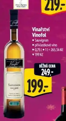 Albert Vinařství Vinofol Sauvignon nabídka