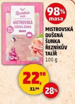 Penny Market Mistrovská dusena šunka řezníkův talíř nabídka