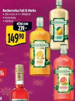 Albert Becherovka Fruit & Herbs nabídka