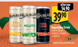 Albert Republika Drink nabídka