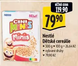 Albert Nestlé Dětské cereálie nabídka