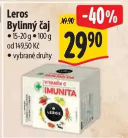 Albert Leros bylinný čaj nabídka