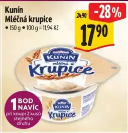 Albert Kunín Mléčná krupice nabídka