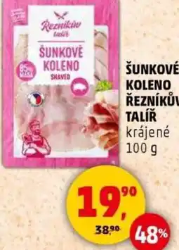 Penny Market Šunkové koleno řezníkův talíř krájené nabídka