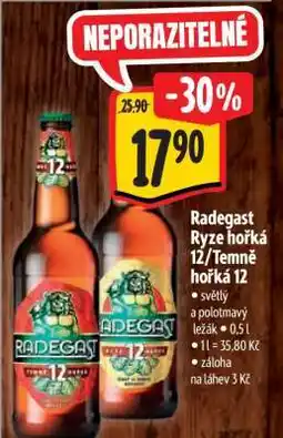 Albert RADEGAST RYZE HOŘKÁ 12. TEMNĚ HOŘKÁ 12 nabídka