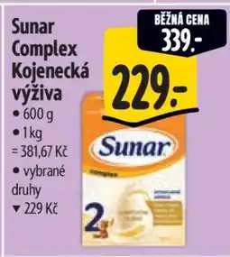 Albert Sunar Complex kojenecká výživa nabídka