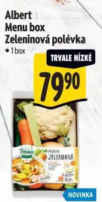Albert Albert Menu Box Zeleninová polévka nabídka