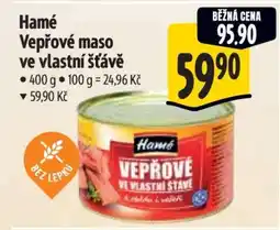 Albert Hamé Vepřové maso ve vlastní šťávě nabídka