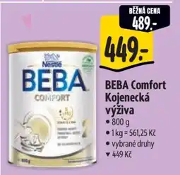 Albert BEBA Comfort kojenecká výživa nabídka