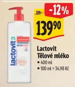 Albert Lactovit Tělové mléko nabídka