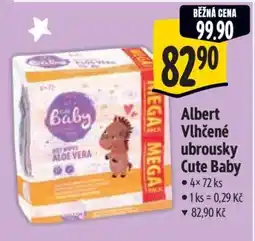 Albert Albert Vlhčené ubrousky Cute Baby nabídka