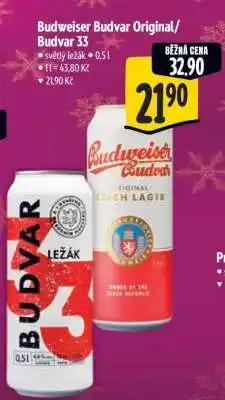 Albert Budweiser Budvar Original Budvar 33 nabídka