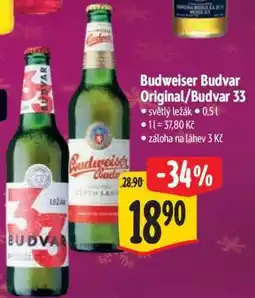 Albert Budweiser Budvar Original Budvar 33 nabídka