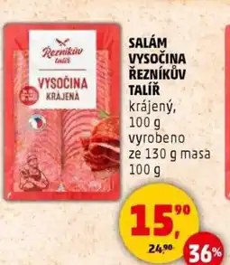 Penny Market Salám vysočina řezníkův talíř nabídka