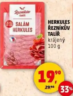 Penny Market Herkules řezníkův talíř krájený nabídka