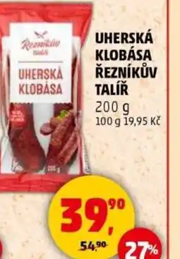 Penny Market Uherská klobása řezníkův talíř nabídka