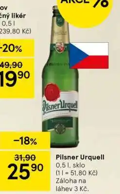 Tesco Pilsner Urquell nabídka