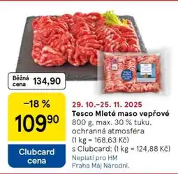 Tesco Tesco Mleté maso vepřové nabídka