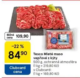Tesco Tesco mleté maso vepřové z kýty nabídka