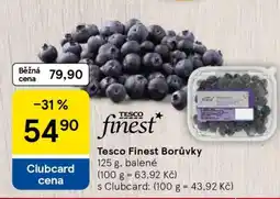 Tesco Tesco Finest Borůvky nabídka