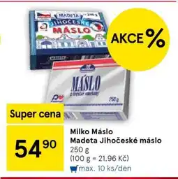 Tesco Milko Máslo Madeta Jihočeské máslo nabídka