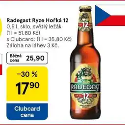 Tesco Radegast Ryze Hořká 12 nabídka