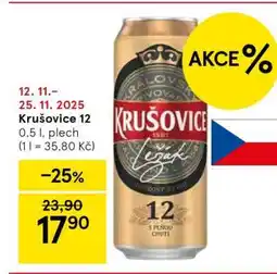 Tesco Krušovice 12 nabídka