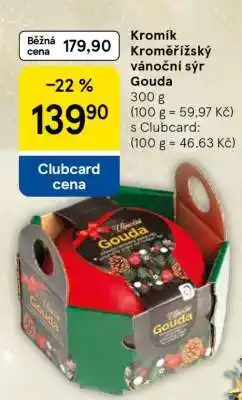 Tesco Kromík Kroměřížský vánoční sýr Gouda nabídka