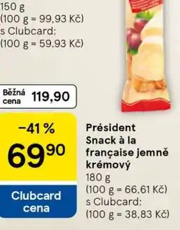 Tesco Président Snack à la française jemně krémový nabídka