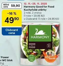 Tesco Harmony Good for Food Kuchyňské utěrky nabídka