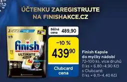 Tesco Finish Kapsle do myčky nádobí nabídka