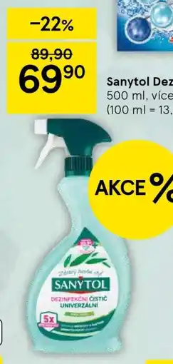 Tesco Sanytol Dezinfekční Čistič Univerzální nabídka