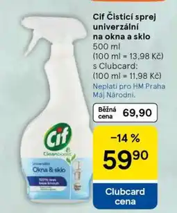 Tesco Cif Čistící sprej univerzální na okna a sklo nabídka
