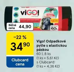 Tesco Vigo! Odpadkové pytle s elastickou páskou nabídka