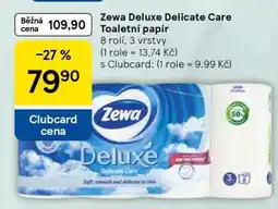 Tesco Zewa Deluxe Delicate Care Toaletní papír nabídka