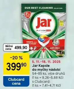 Tesco Jar Kapsle do myčky nádobí nabídka